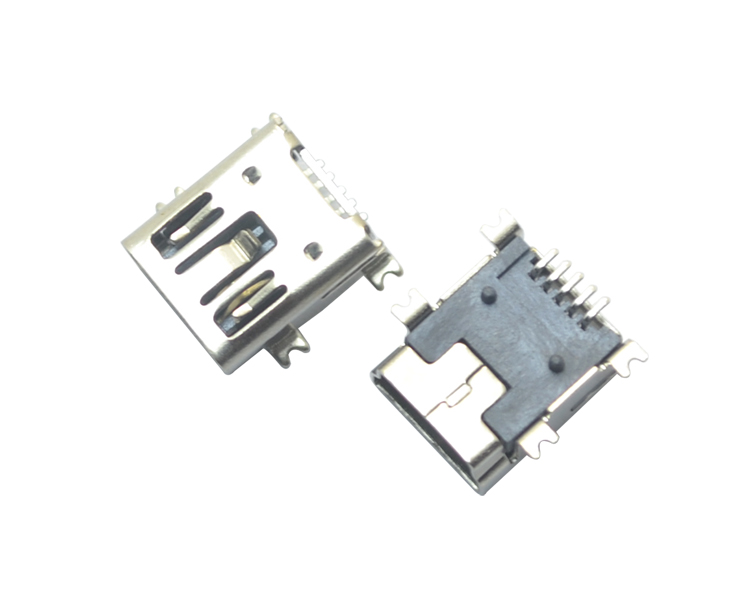 MINI USB 5P SMT B型双卡点